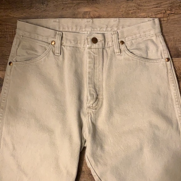 Vintage Beige Wrangler Denim - Picture 9 of 9